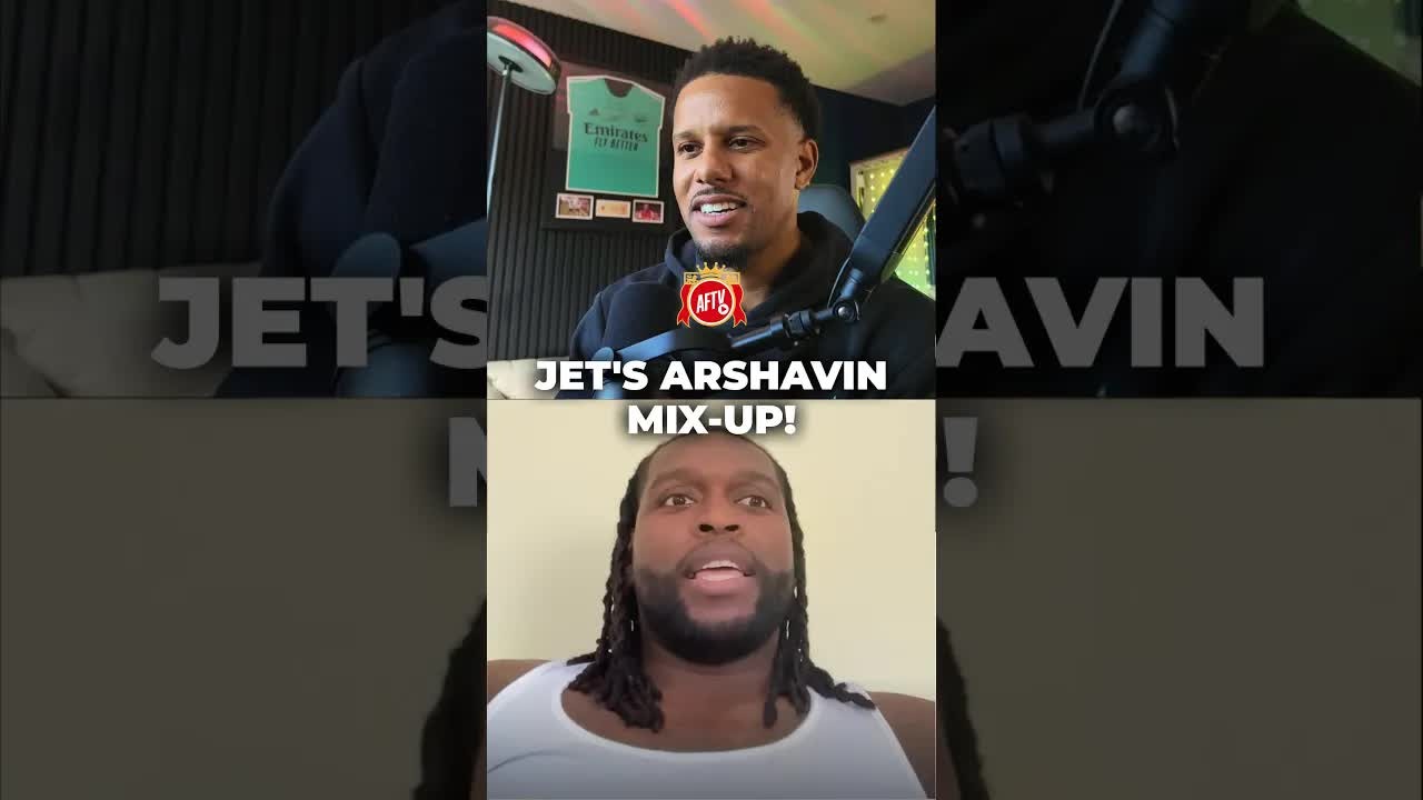 JET shares a funny mix-up with Arshavin before joining Arsenal