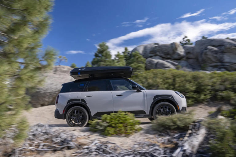 Mini’s new rugged tent-topped Countryman even got its own camping gear