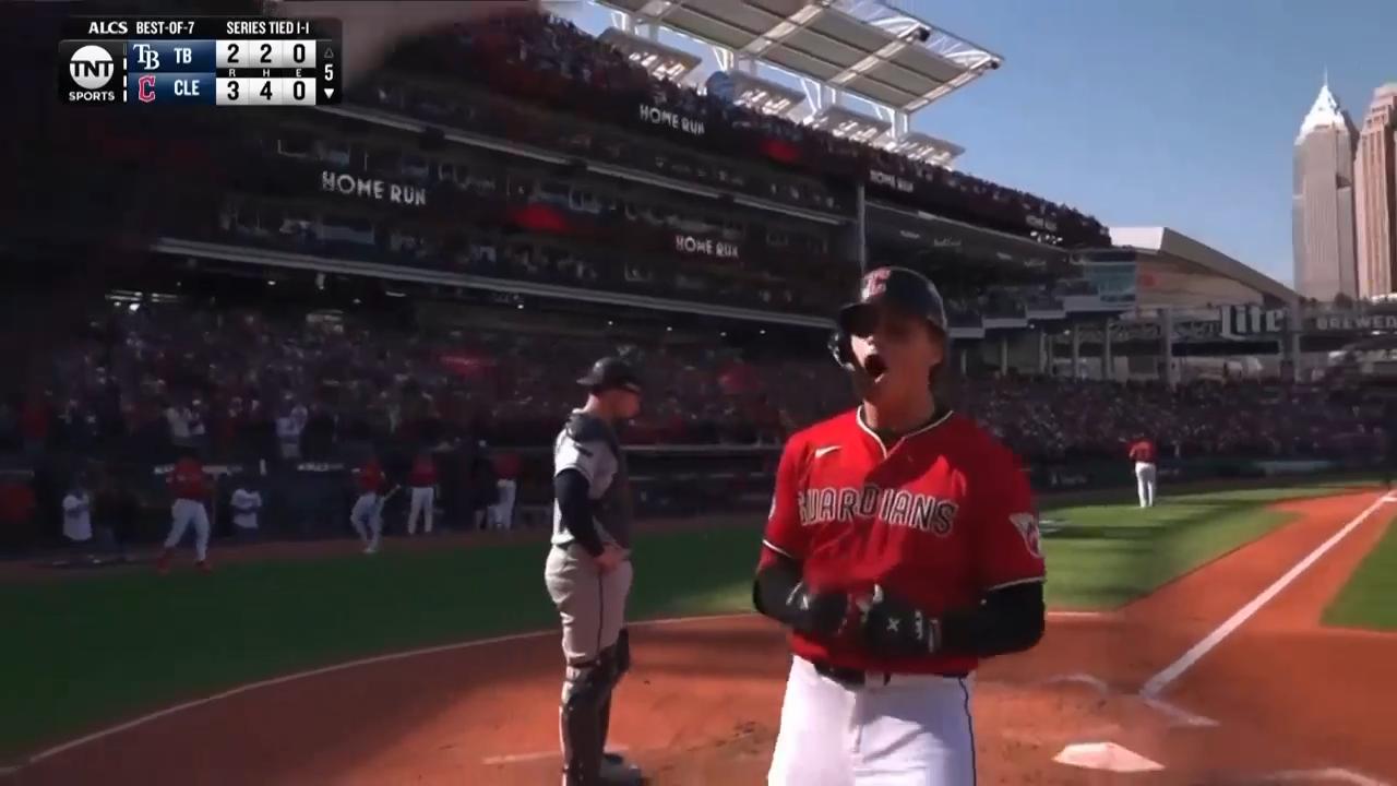 Halpin’s first postseason homer flips Game 3, Guardians top Rays 3-2 to ...
