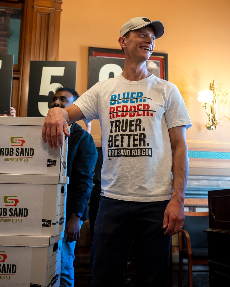 Skateboarding led Rob Sand to politics. Now he’s hosting town halls to ...