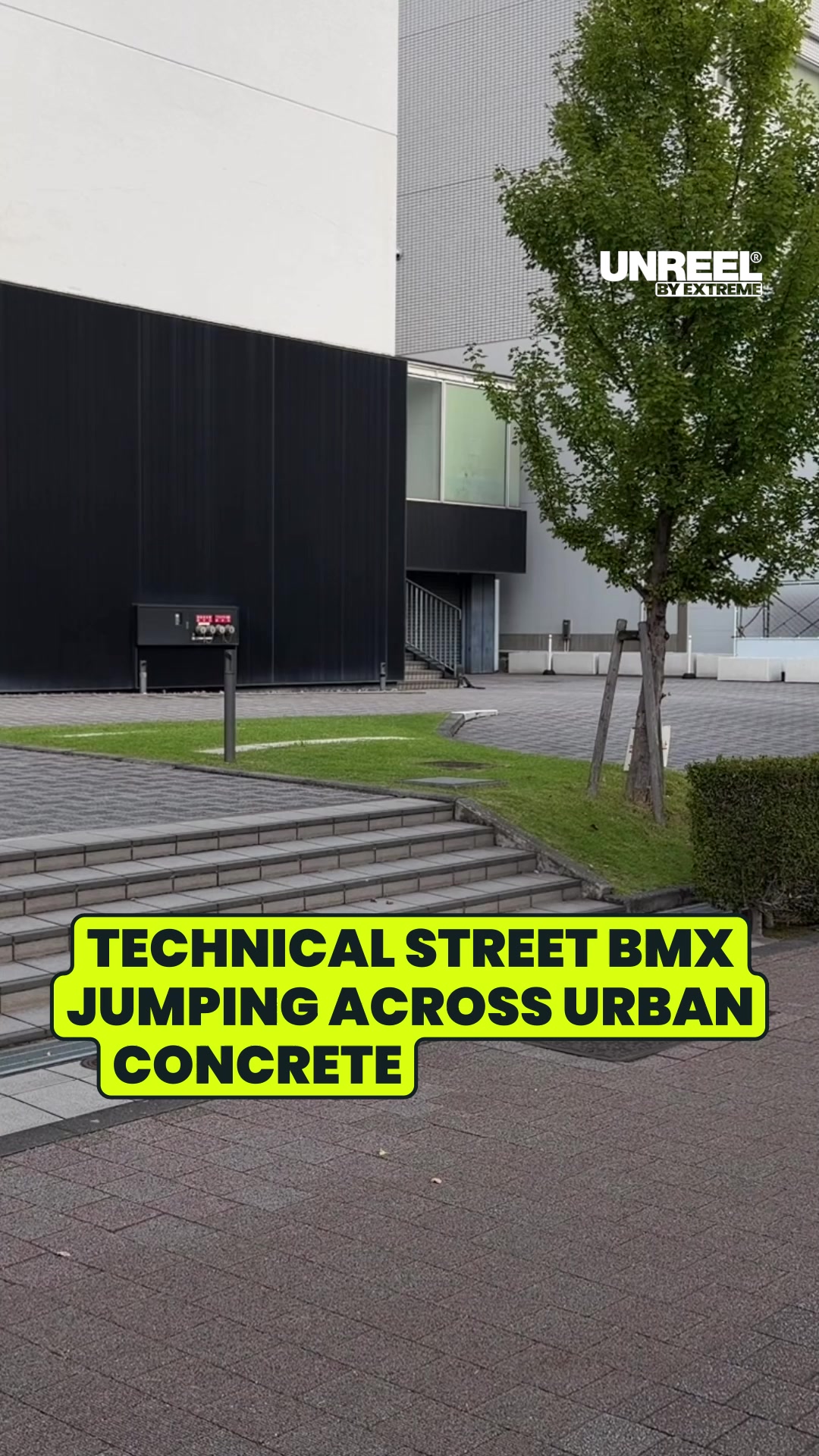 Insane BMX stair gap jump! Precision urban cycling in slow motion ...