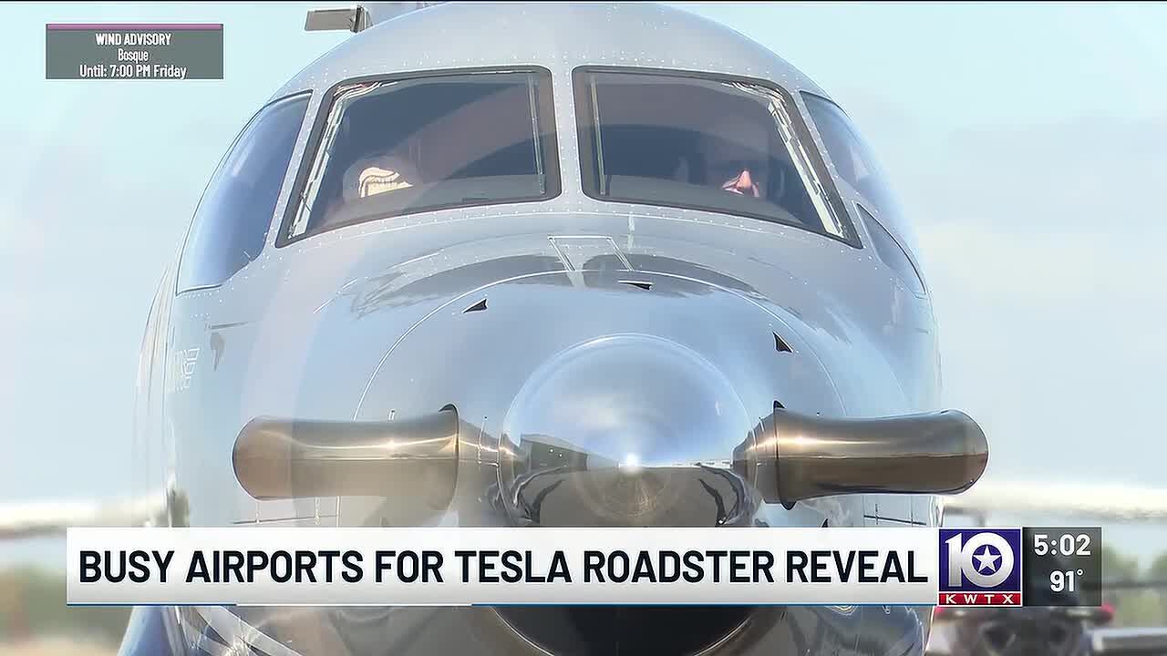 Central Texas airports gear up for busy day ahead of Tesla Roadster reveal