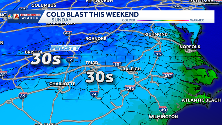 A powerful cold front brings a big cooldown to NC | Chilly winds, cool ...