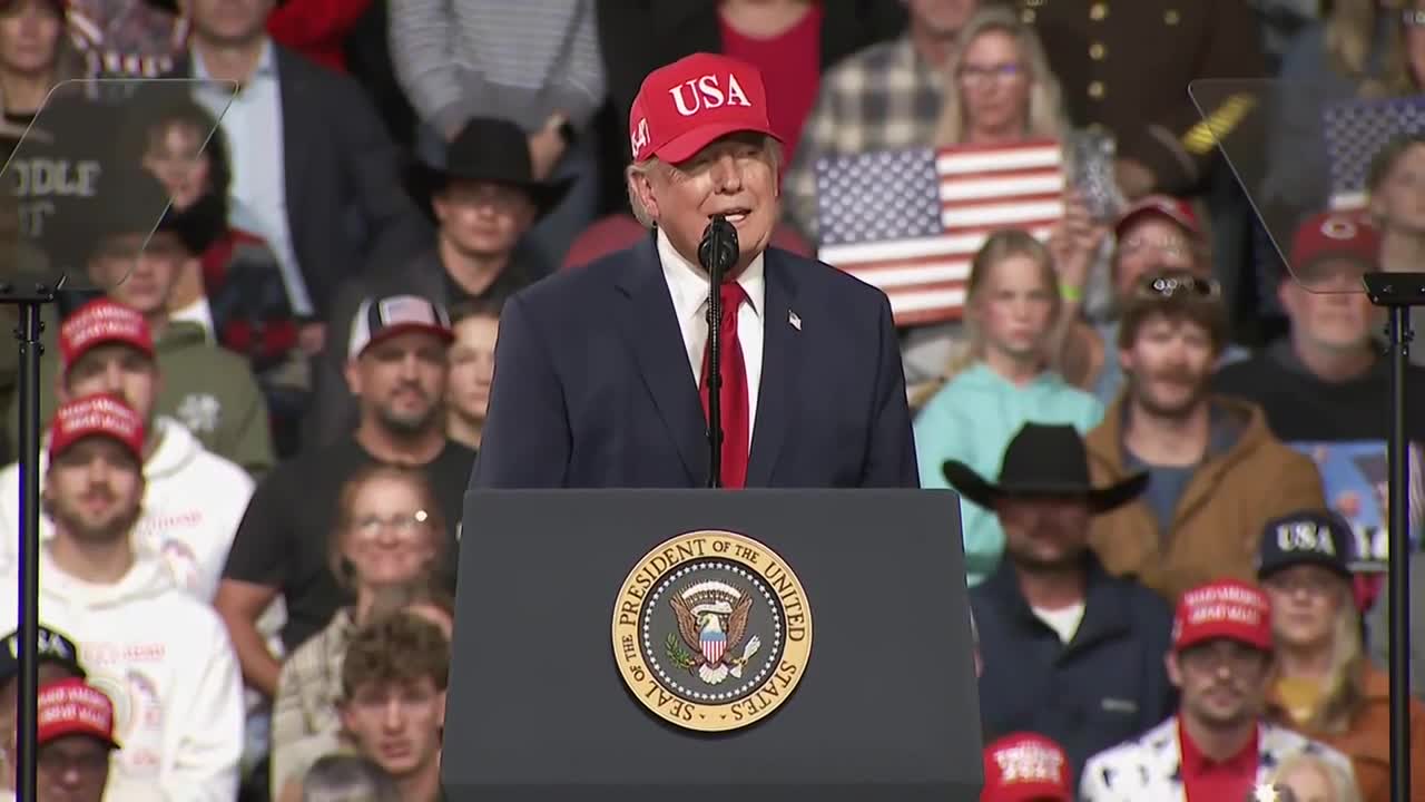 Trump touts economy, slams Biden's speech habits during Montana rally