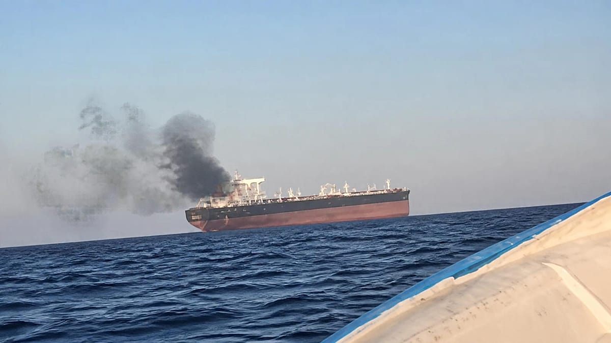 Another tanker catches fire near Hormuz after two cargo ships sunk in ...
