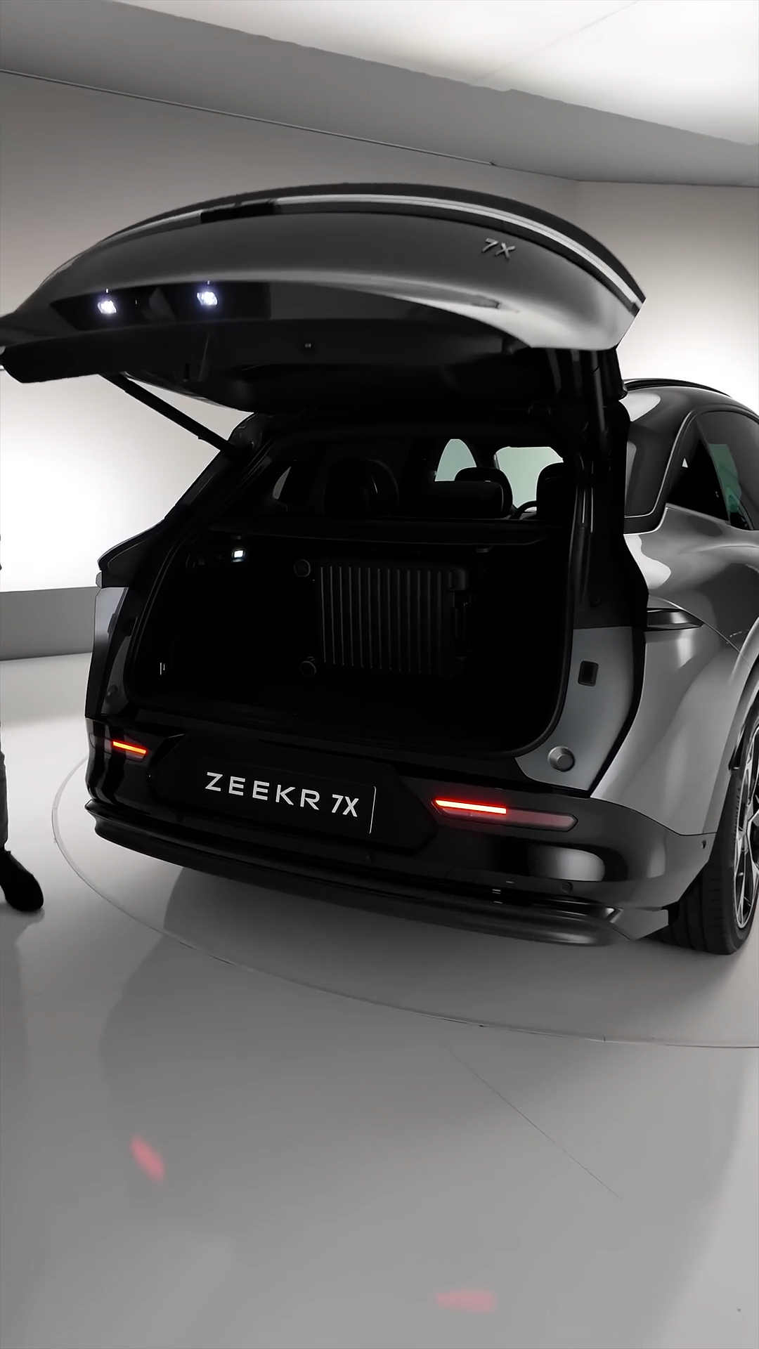 This car's trunk offers more than just storage space