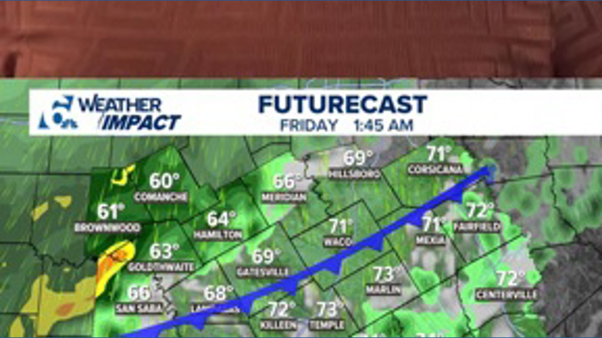 Cold front is on the way
