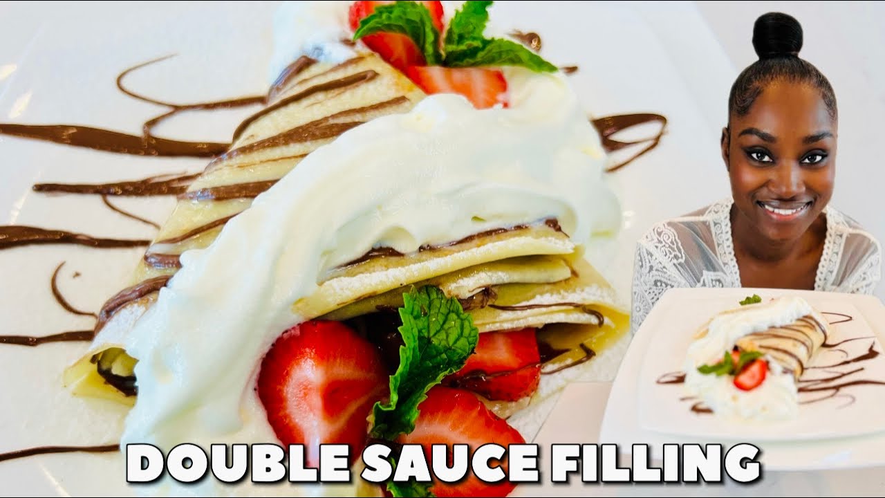Popular homemade crepes filled with fruit and sweet sauces