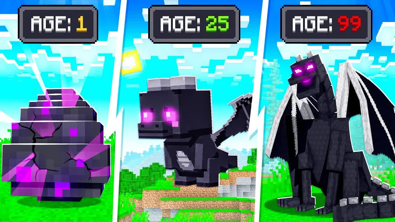 BeckBroJack morphs into an evolving dragon in Minecraft