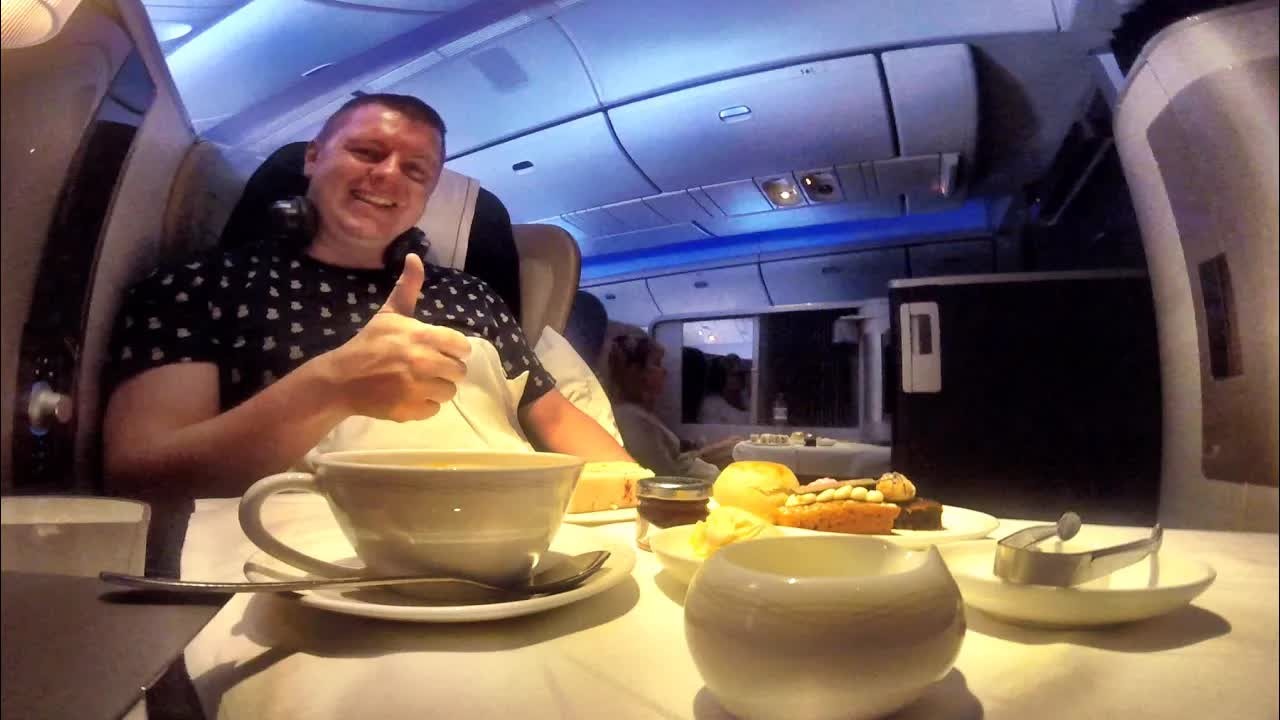 Paul Lucas flies British Airways first class from London to Houston
