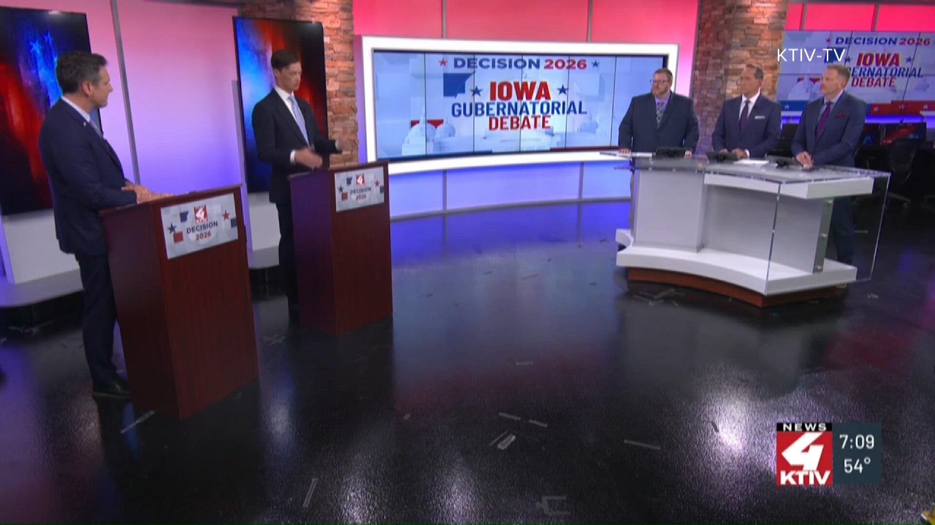 Iowa gubernatorial debate sees candidates disagreeing over long-term ...