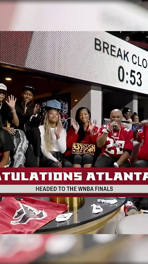 WNBA star Angel Reese brings her star power to an Atlanta Falcons game