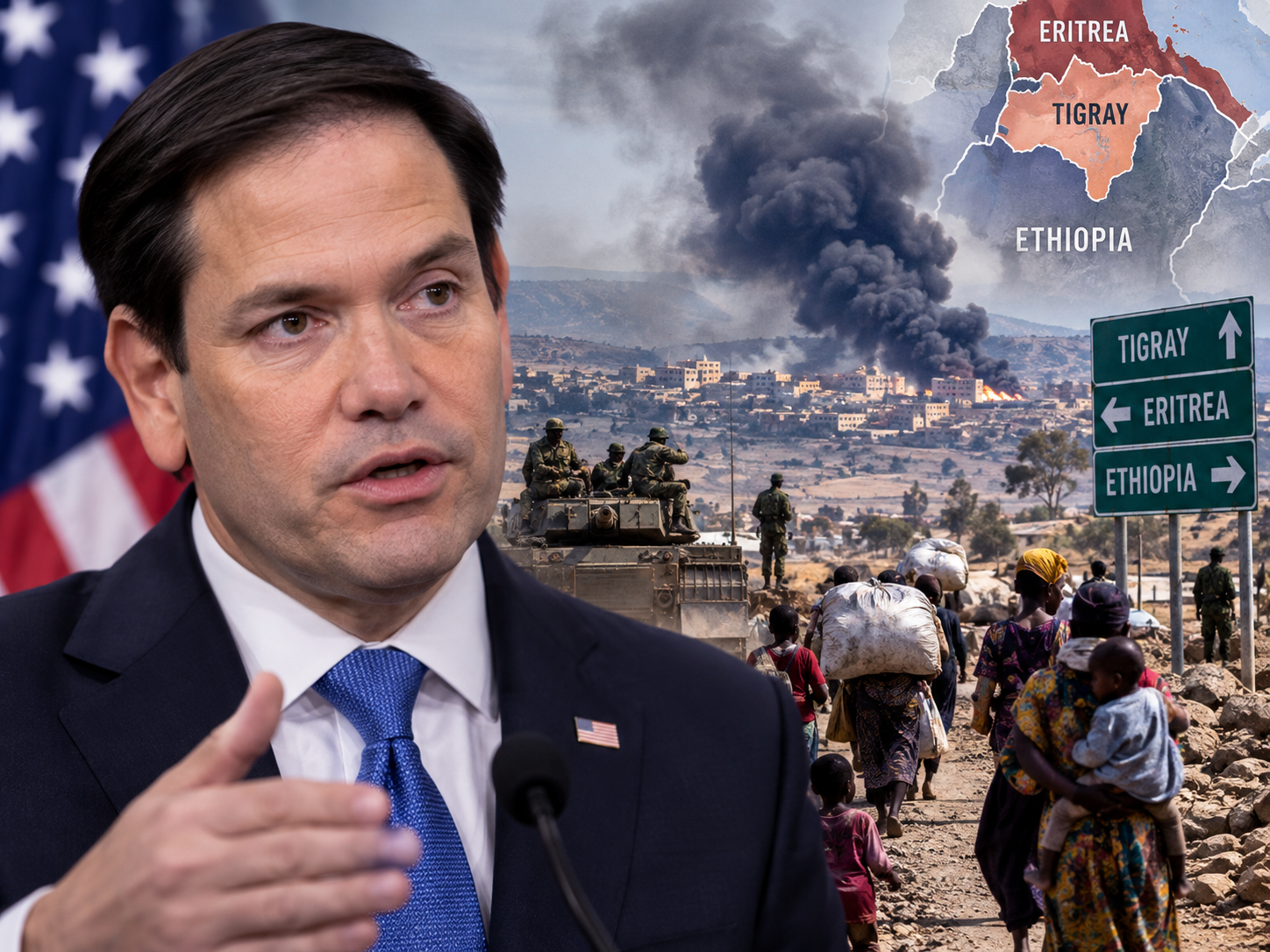 US Secretary of State Marco Rubio urges Ethiopia and Eritrea to de ...