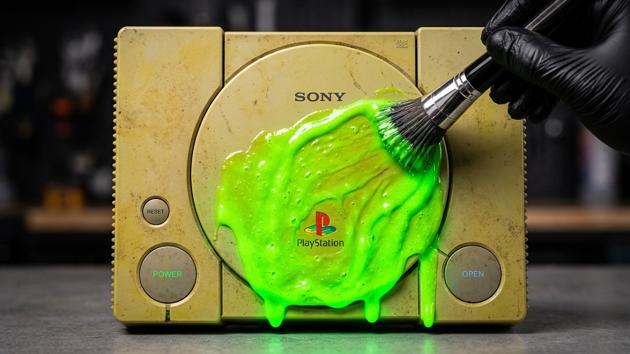 I restored a yellowed PlayStation One 🎮