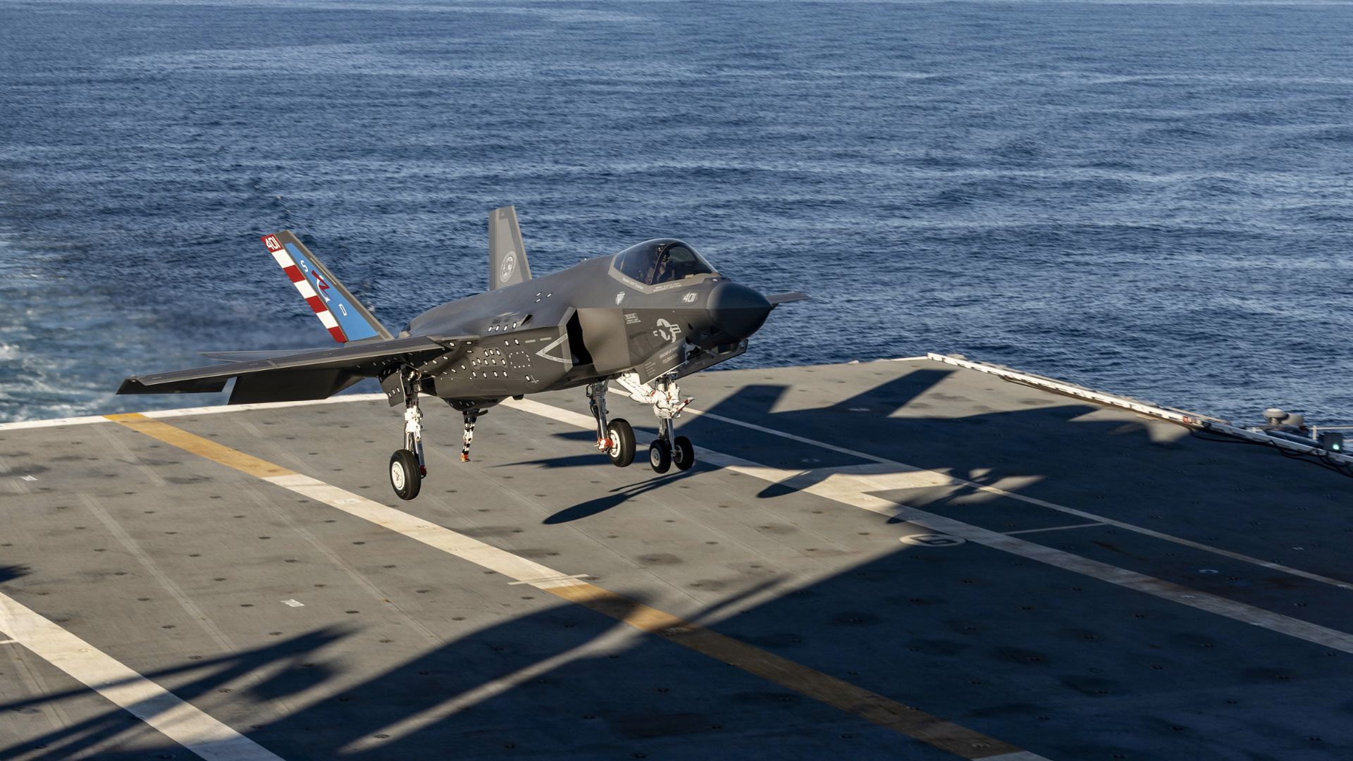 World’s most advanced fighter jet makes arrested landing aboard 100,000 ...