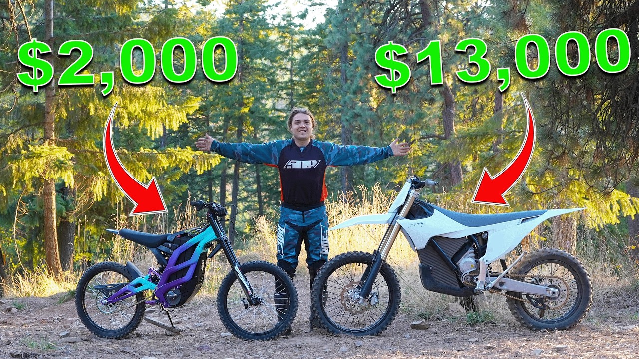 Cheap vs expensive electric dirt bike!