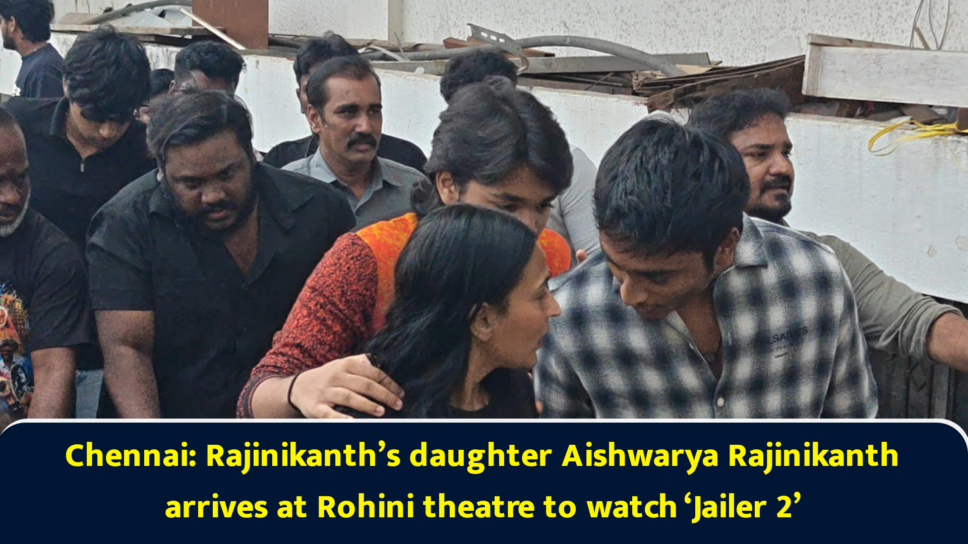 Chennai: Rajinikanth’s daughter Aishwarya Rajinikanth arrives at Rohini ...