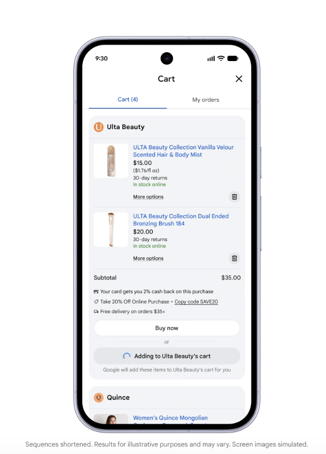 Google launches Universal Cart across Search and Gemini for easier shopping