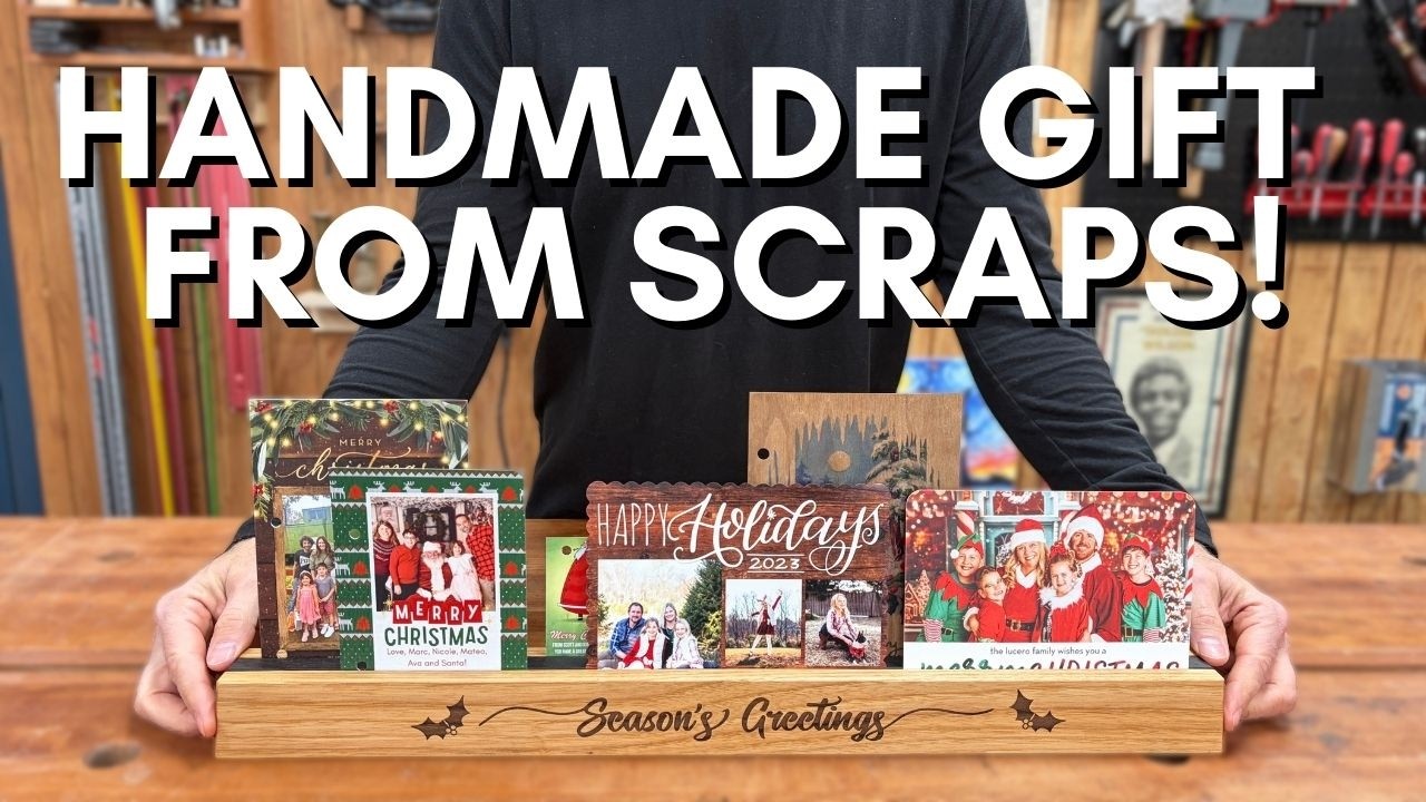 I made a card holder from scrap wood 🪵