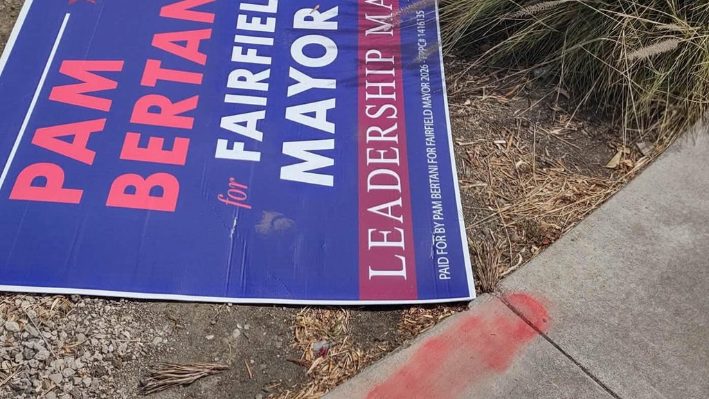 Fairfield police arrest man suspected of vandalizing campaign signs for ...