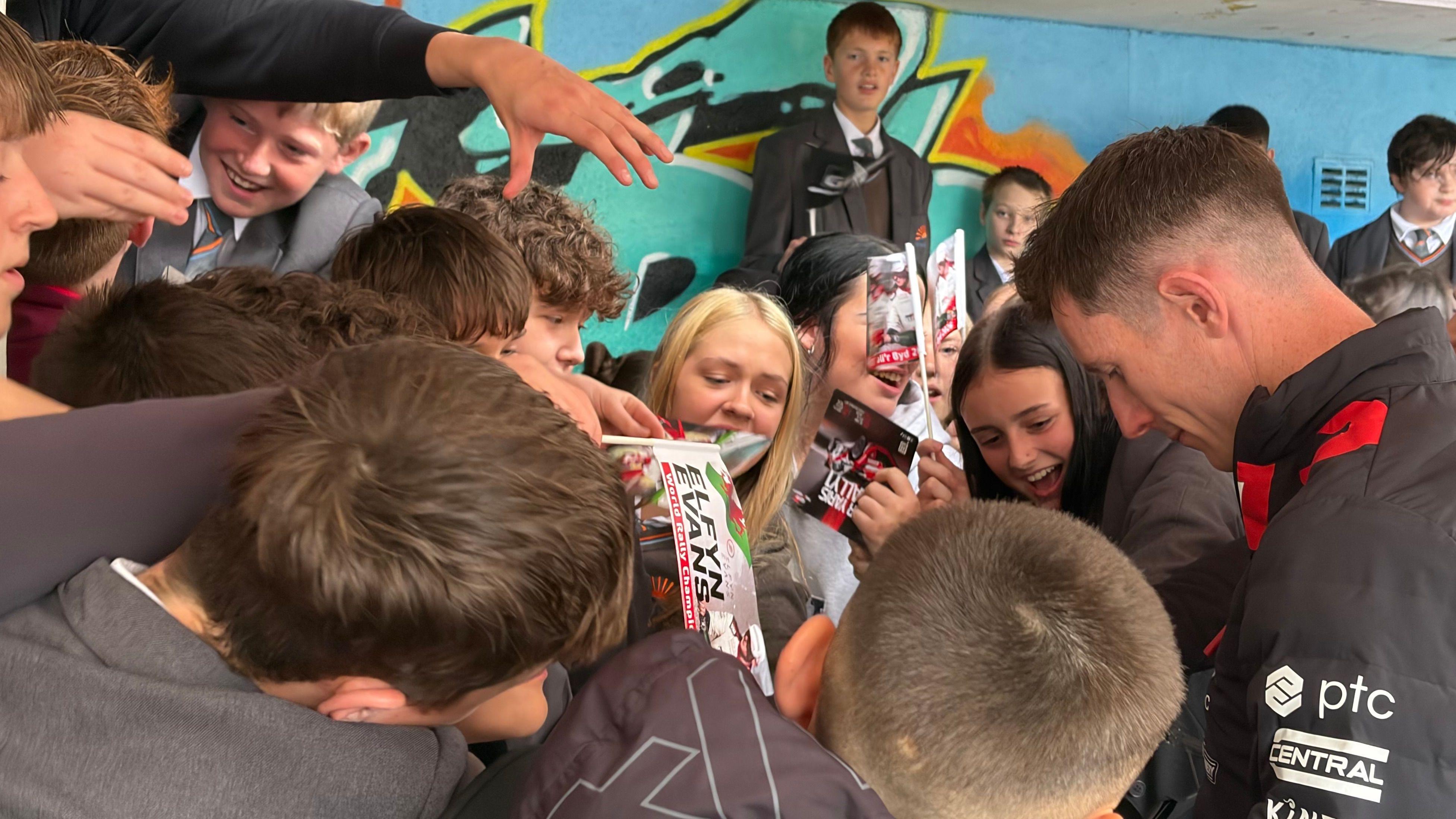 Rally champion gets hero's welcome in home county