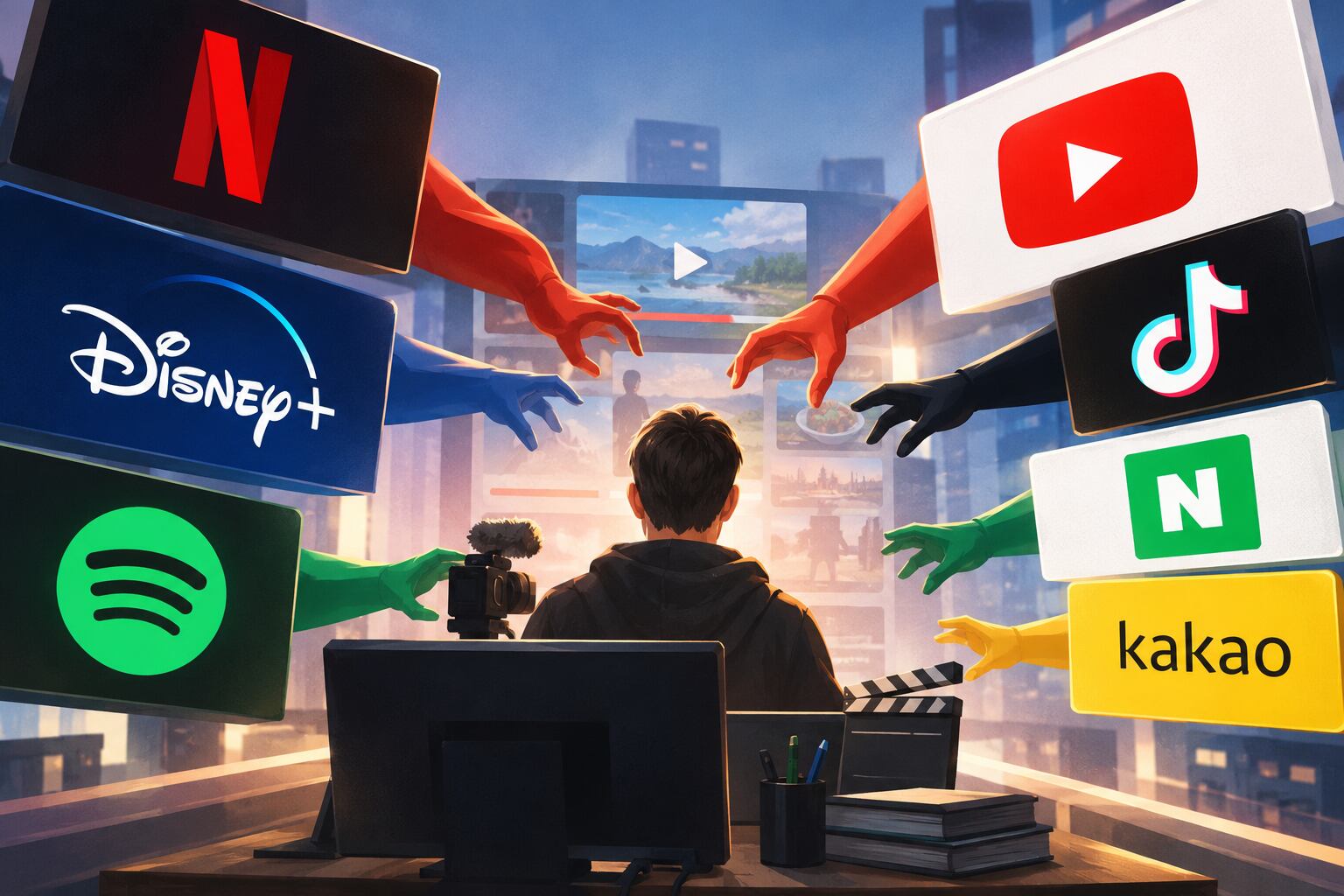 Global platforms battle for creators amid growth slowdown