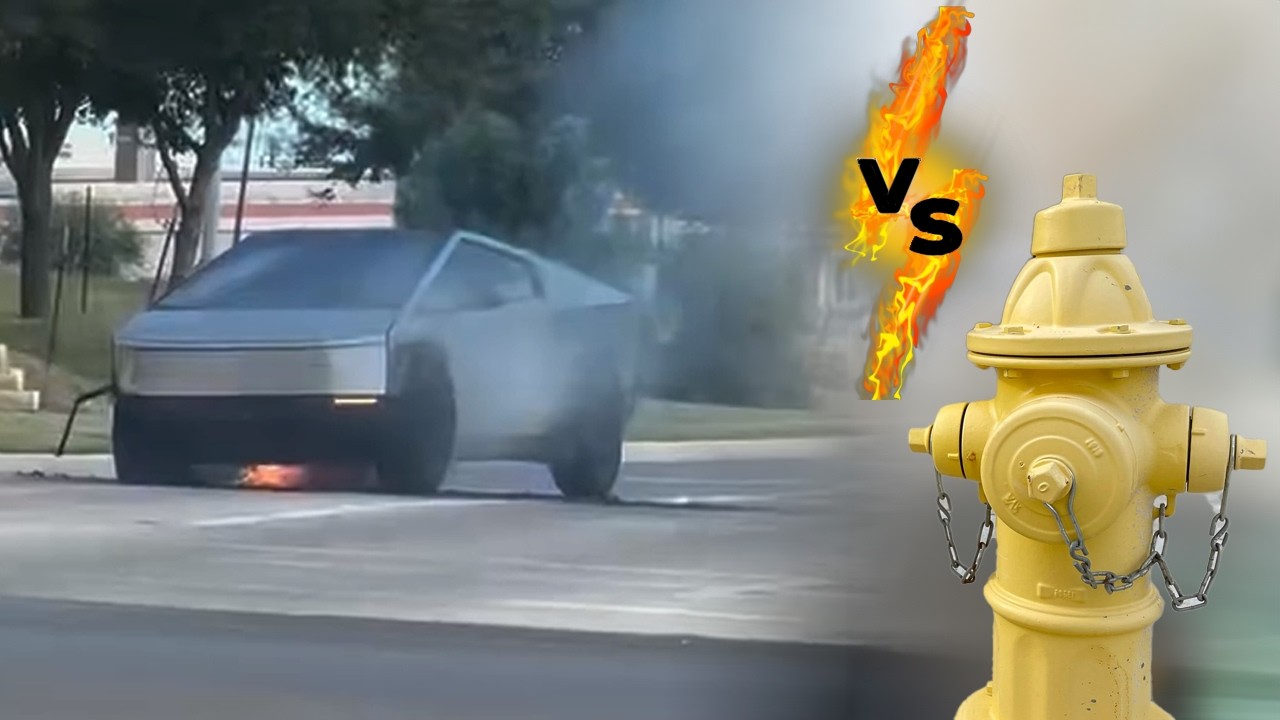 Cybertruck vs fire hydrant: Will there be fire?