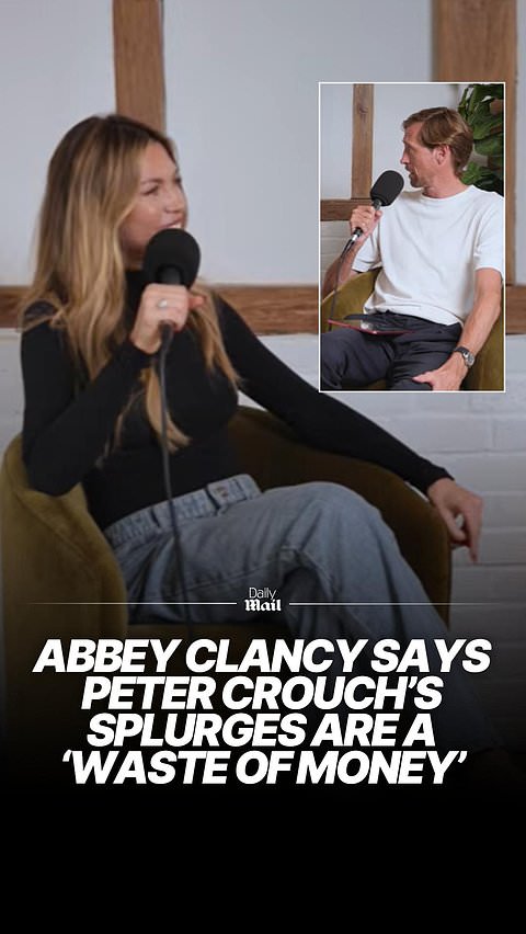 Abbey Clancy says Peter Crouch's splurges are a 'waste of money'