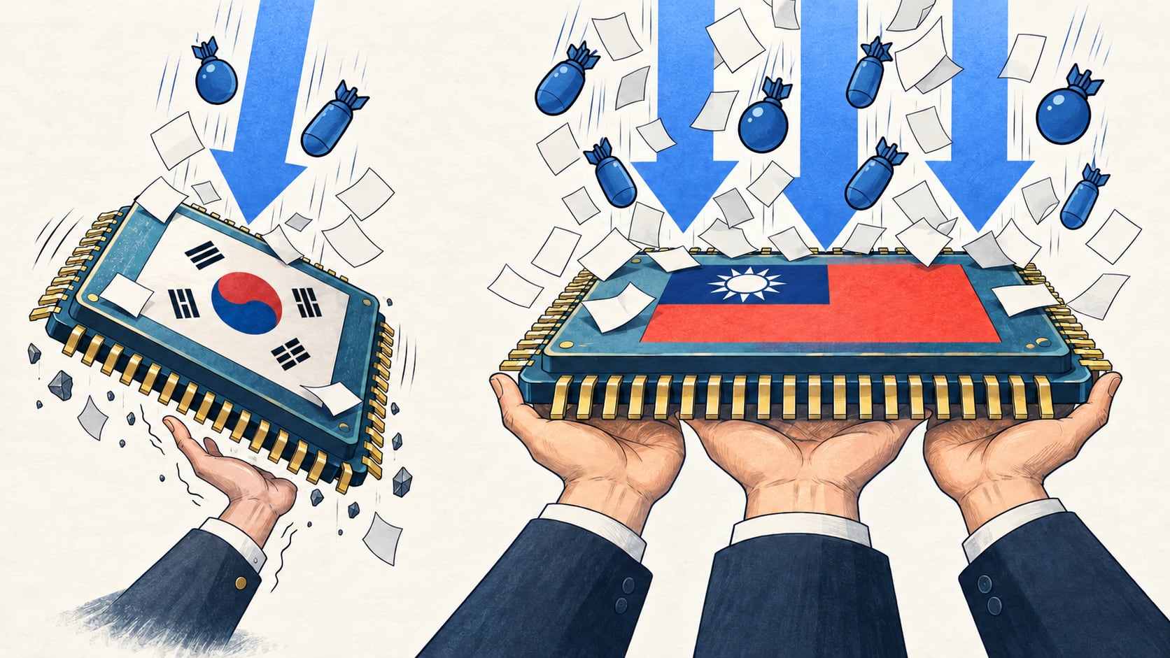 Taiwan withstands foreign sell-off; South Korea falters