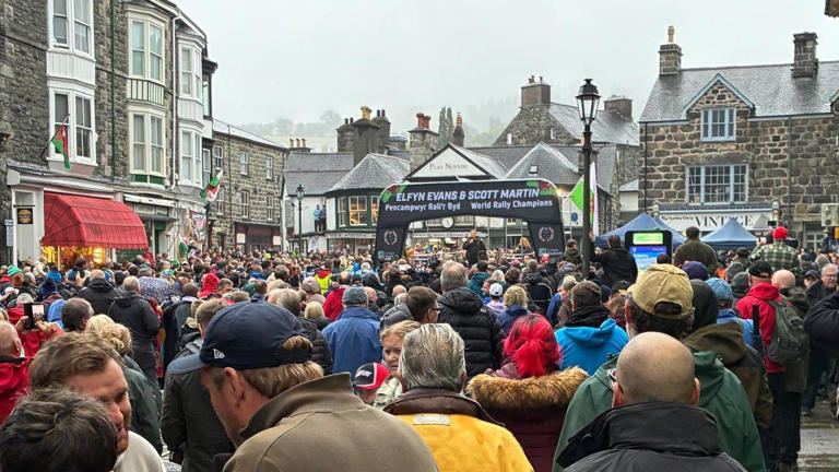 Rally champion gets hero's welcome in home county