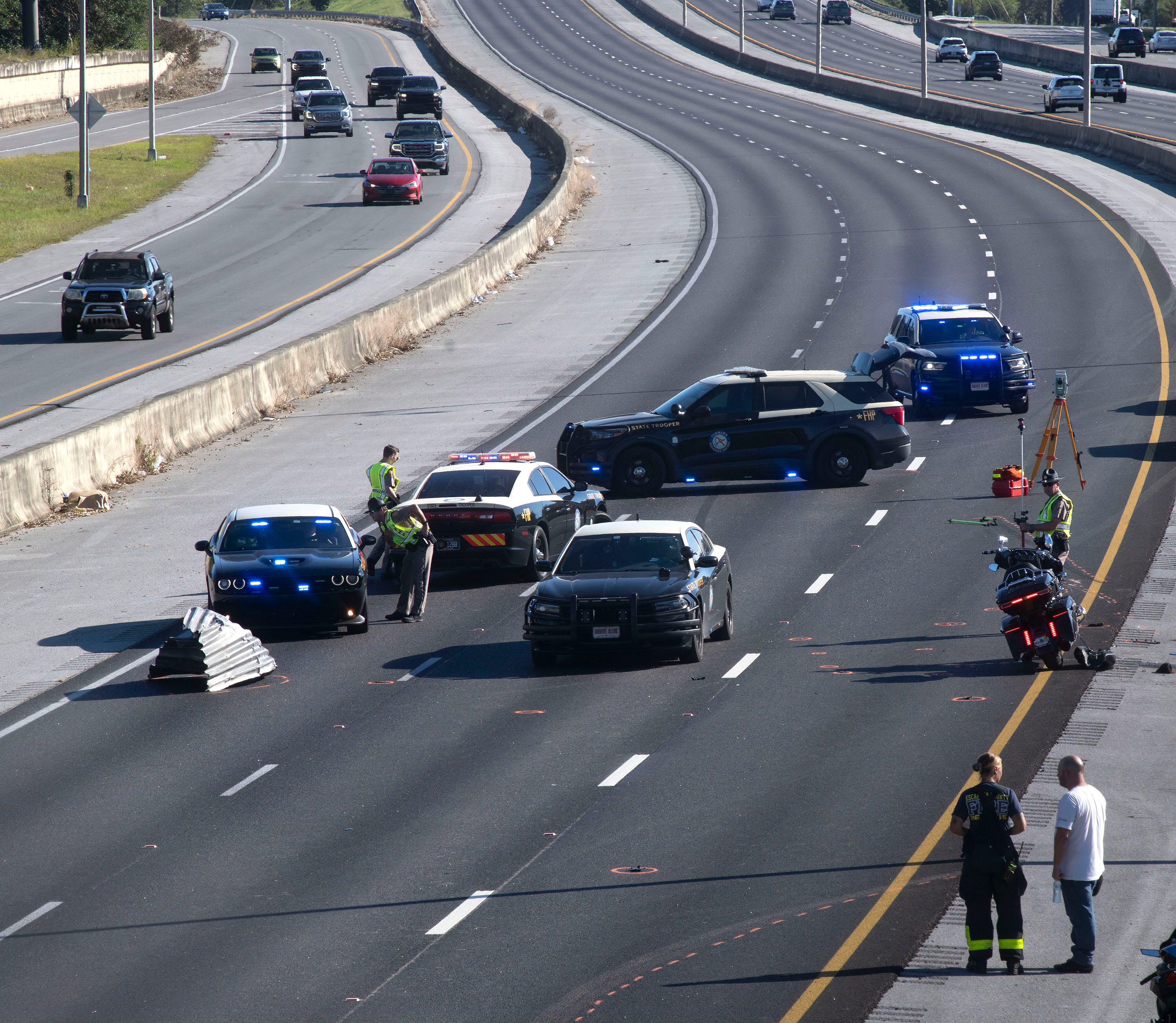 Fatal traffic crash on Interstate 110 causing severe traffic delays