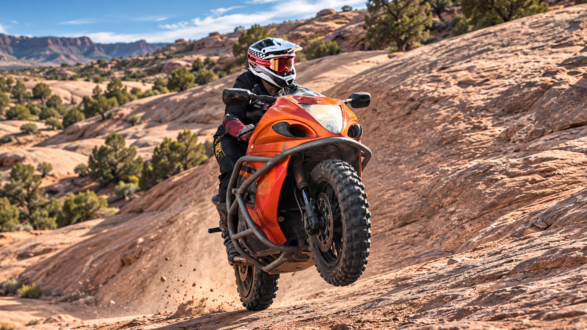 Hayabusa climbs Moab's Hells Gate 🏜️