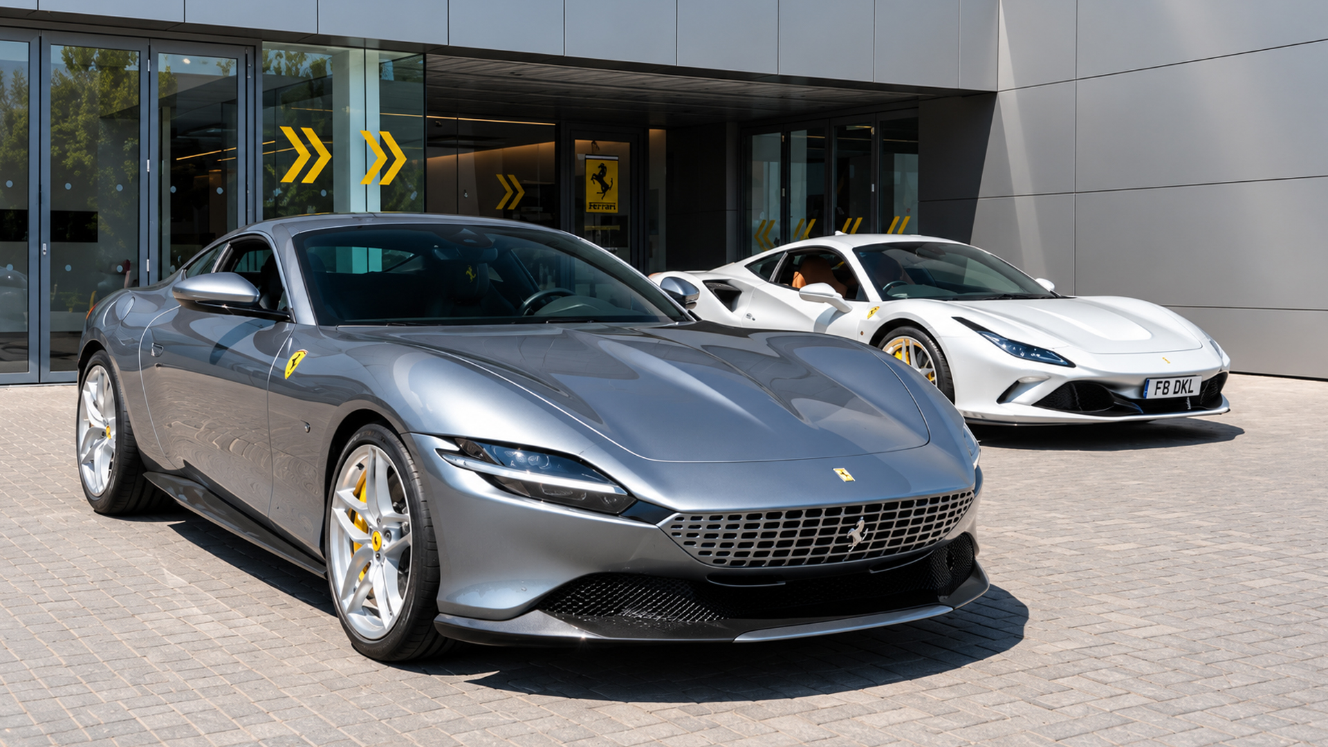 Checking out the new Ferrari Roma at Dick Lovett