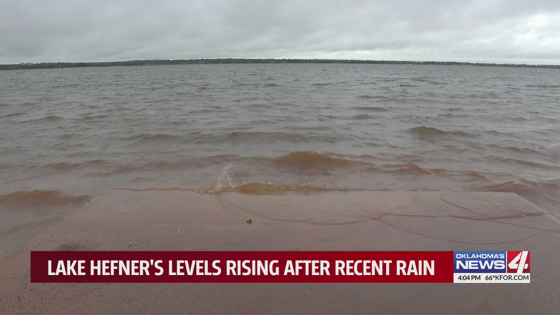 Rainfall raises Lake Hefner water levels slightly