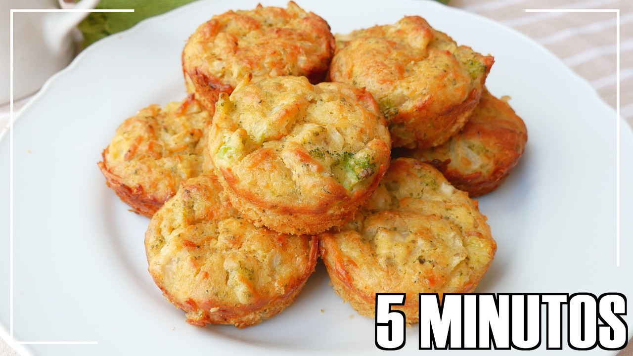Pasteles de brócoli con pollo fáciles y deliciosos receta casera para ...