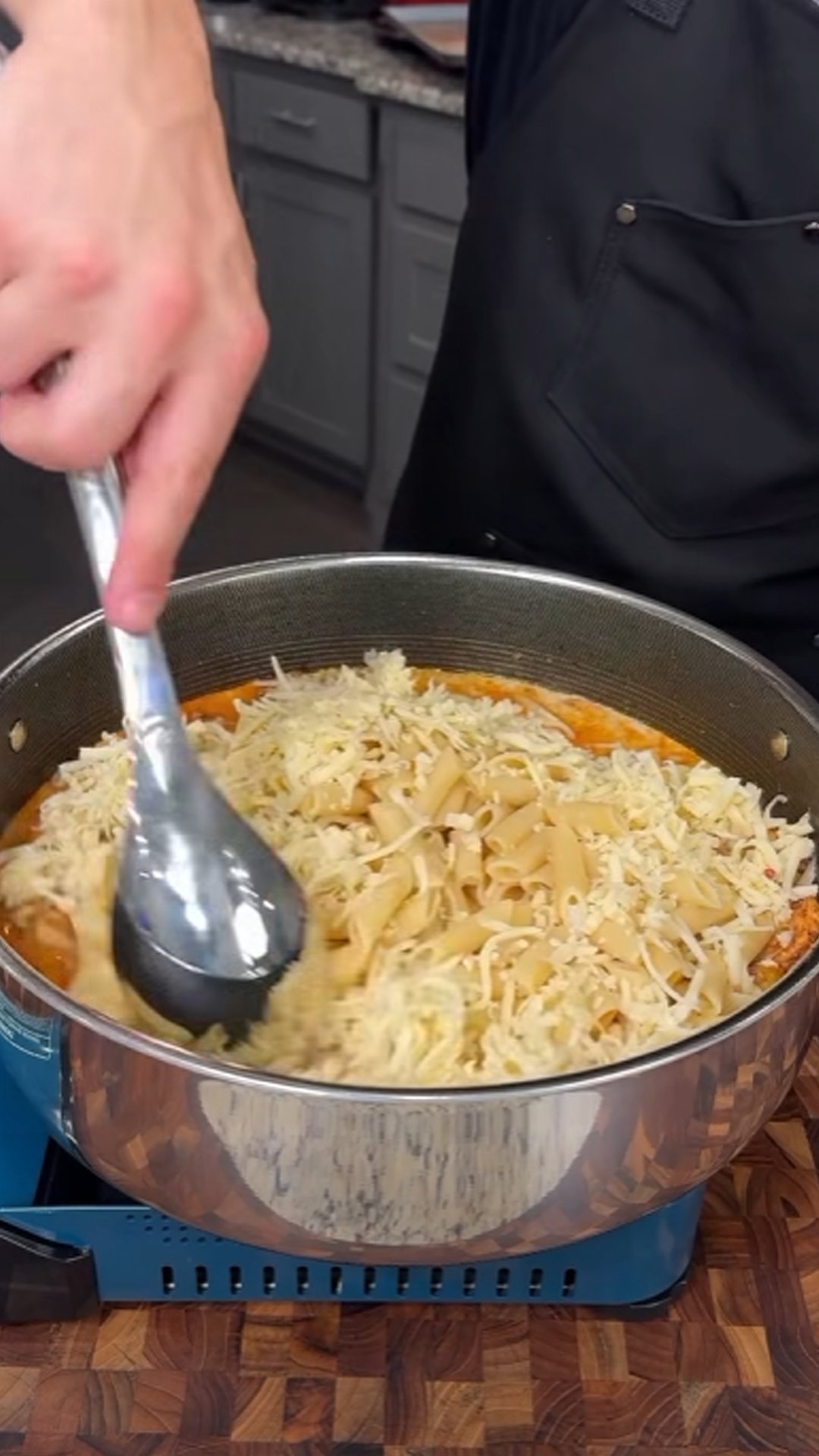 One-pot chicken fajita pasta