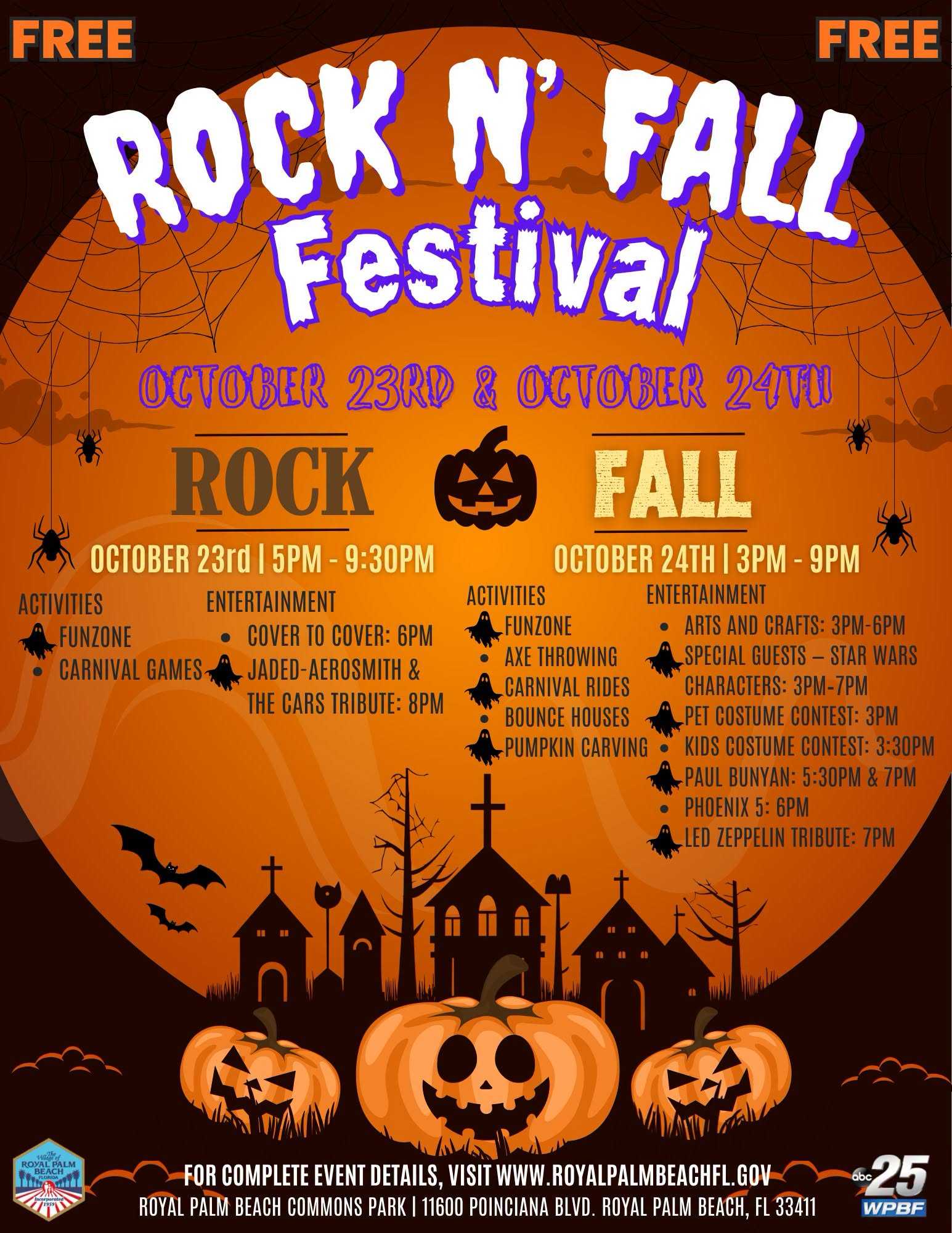 Rock N' Fall Festival in Royal Palm Beach Oct. 23-24