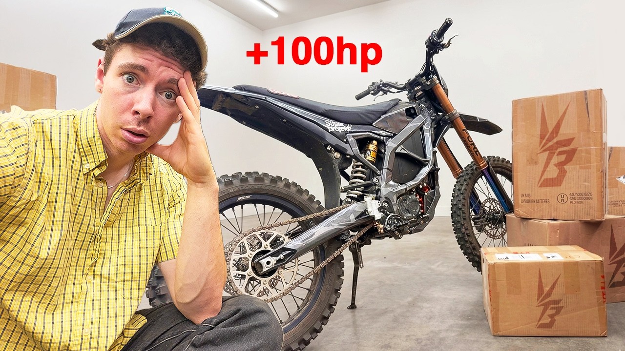 I gave my Surron 100 horsepower