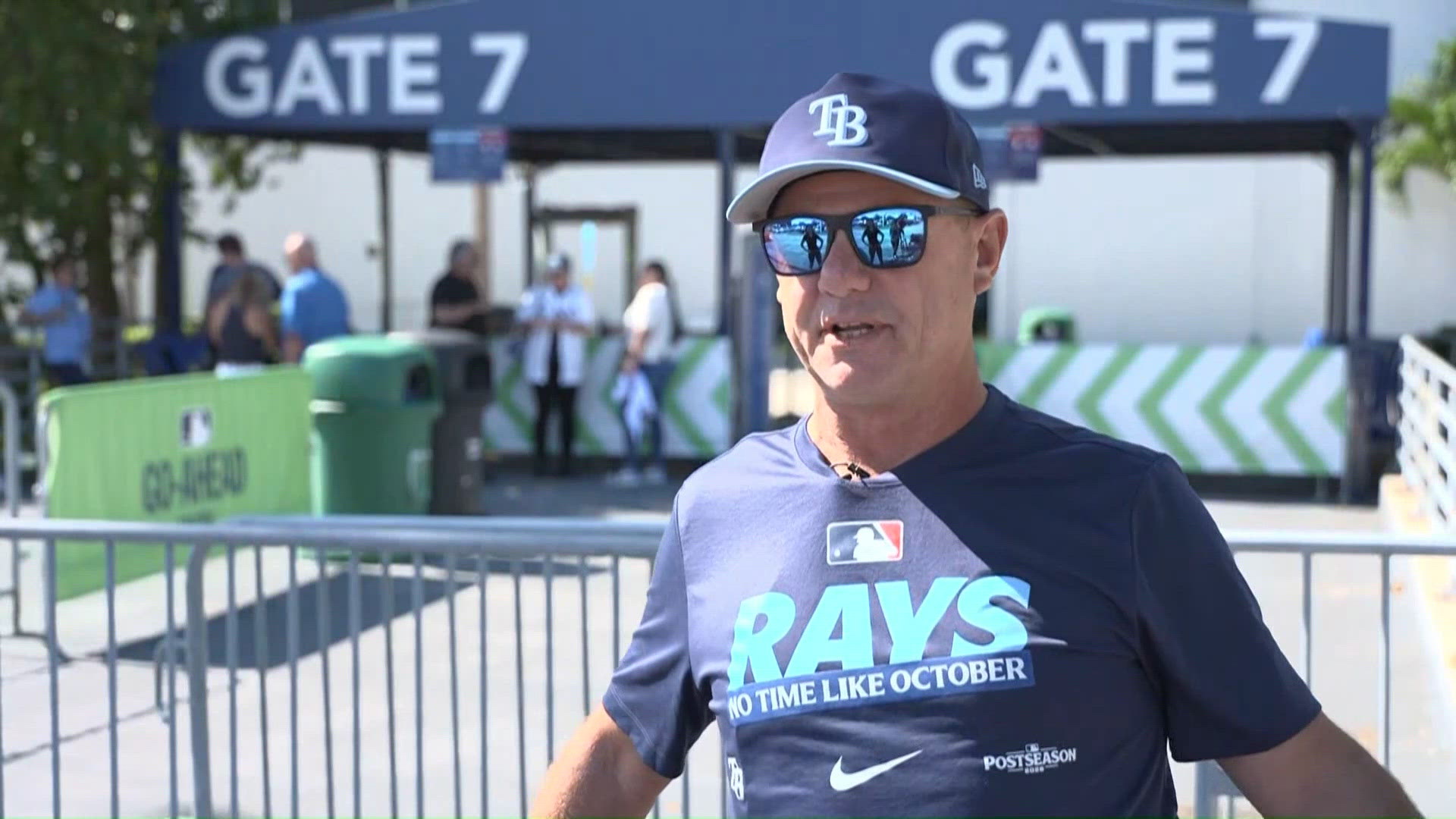 Fans watch Rays vs. Guardians ALCS game 3 from Tropicana Field
