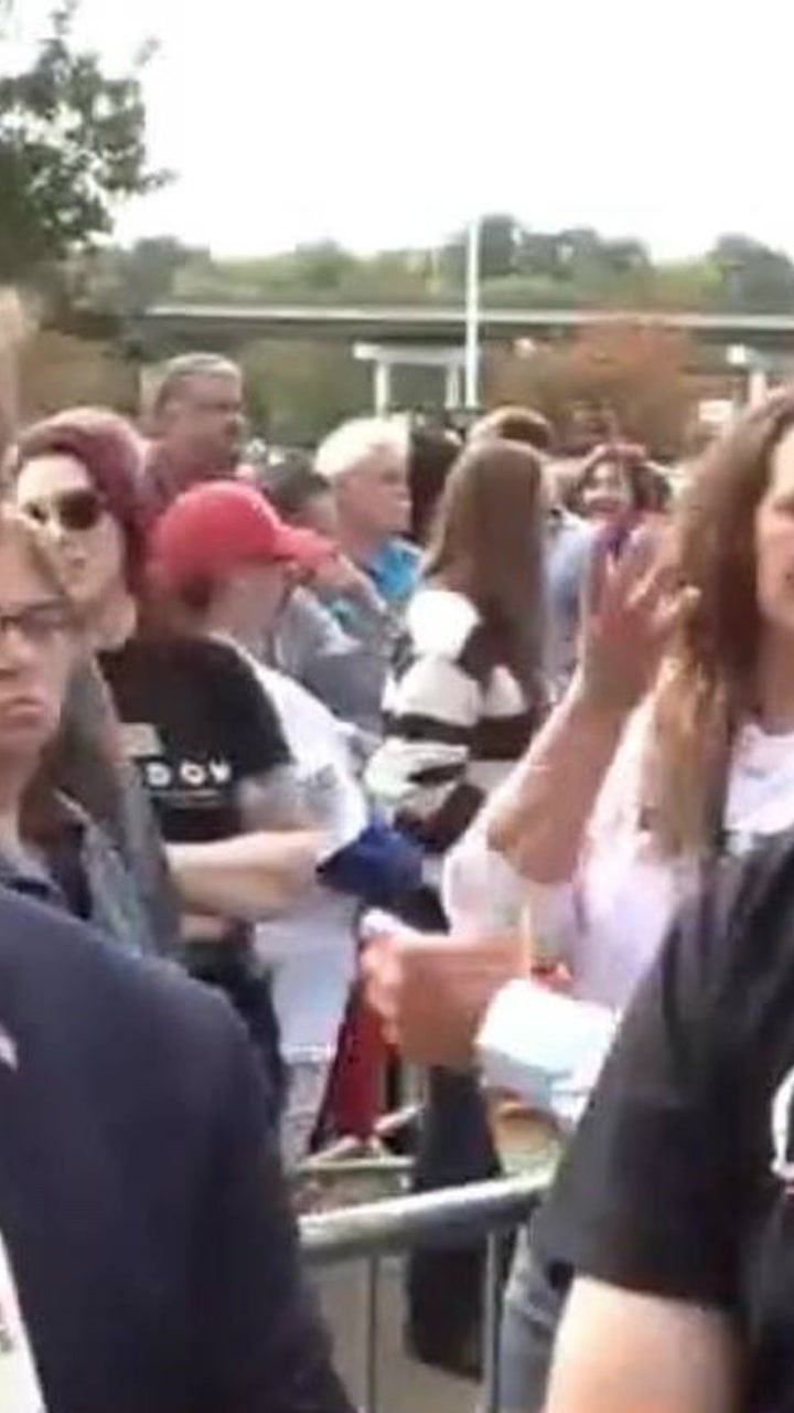 Trump confronted live on air as rallygoer slams his garbage on MAGA channel