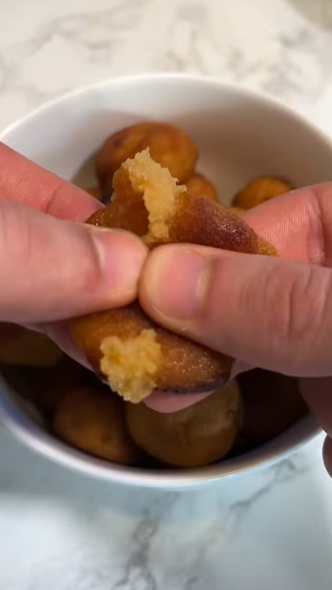 Crispy potato balls fried until deep golden brown