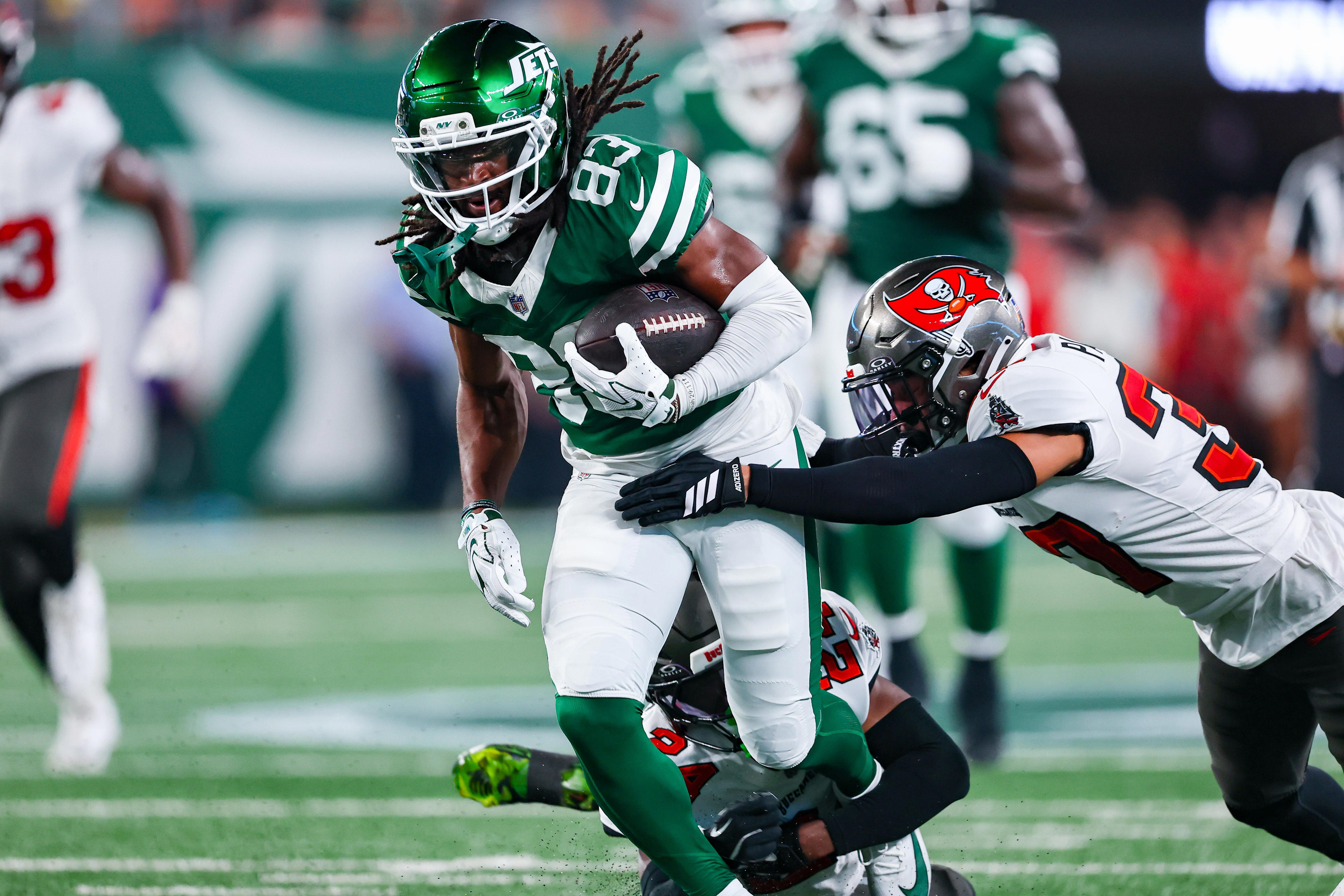 Omar Cooper Jr. hits triple digits in Week 6 vs. Patriots