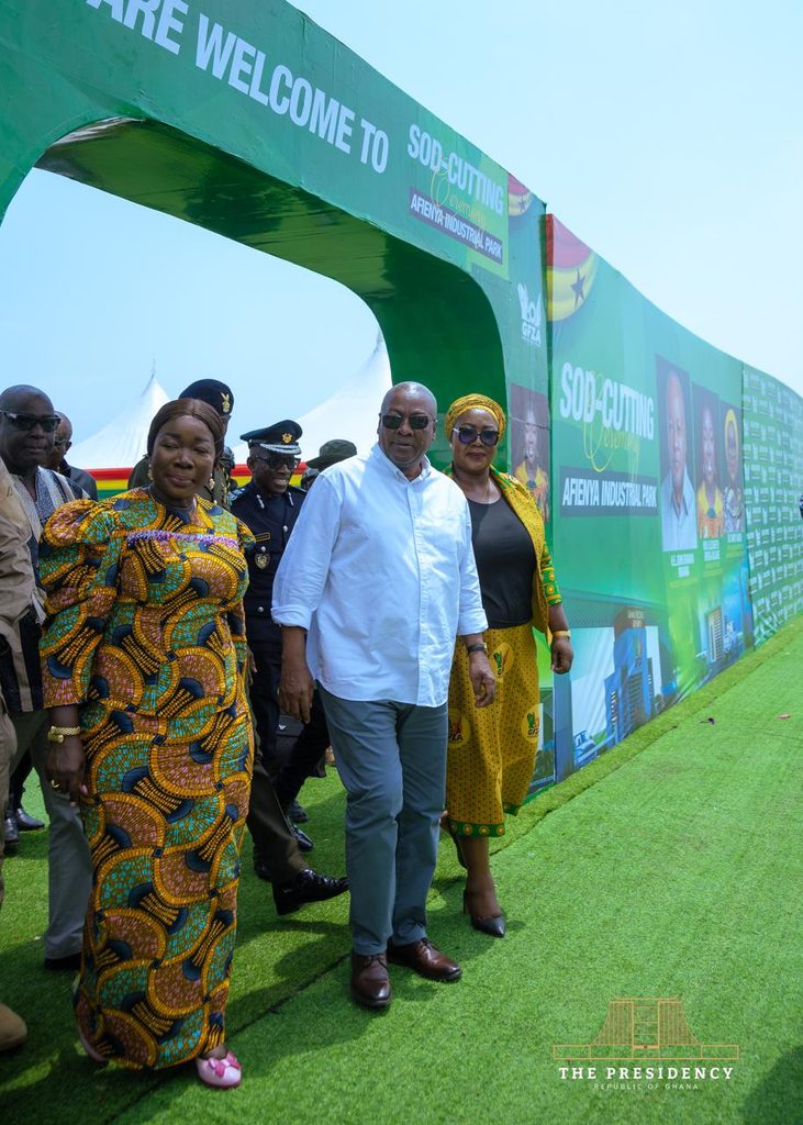 Prez. Mahama embarks visits factories in Afienya/Tema
