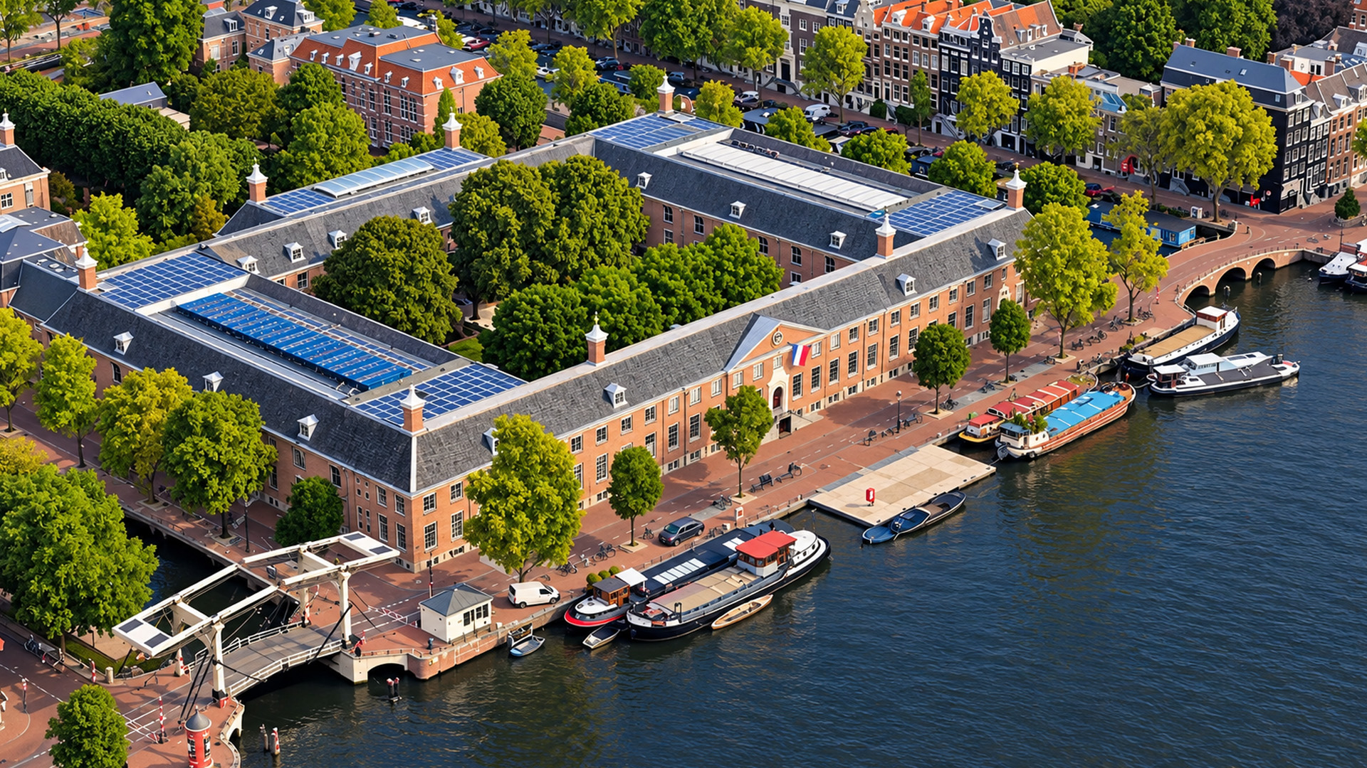 Historic Amsterdam architecture meets open water at Hermitage Amsterdam ...