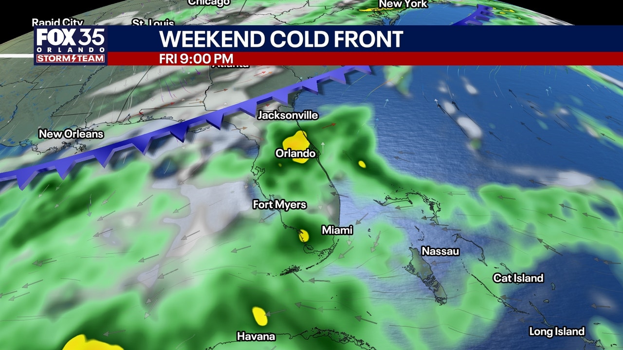 Orlando weather: Cold front to bring strong winds, cooler temperatures ...