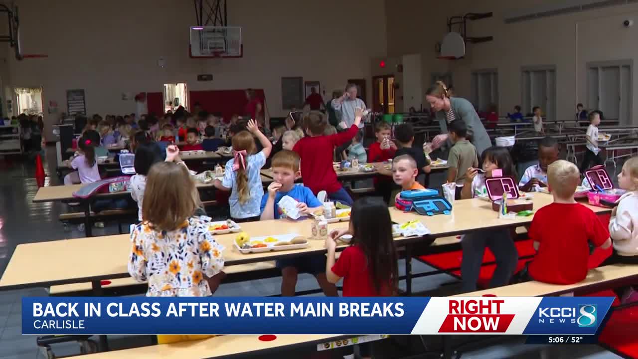 Carlisle students back in class after water main breaks