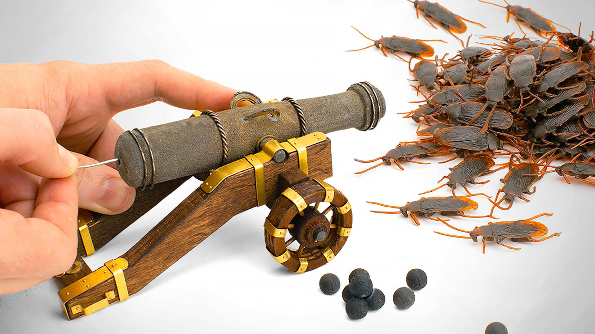 Director’s cut: Pirate cannon ship showdown with roaches