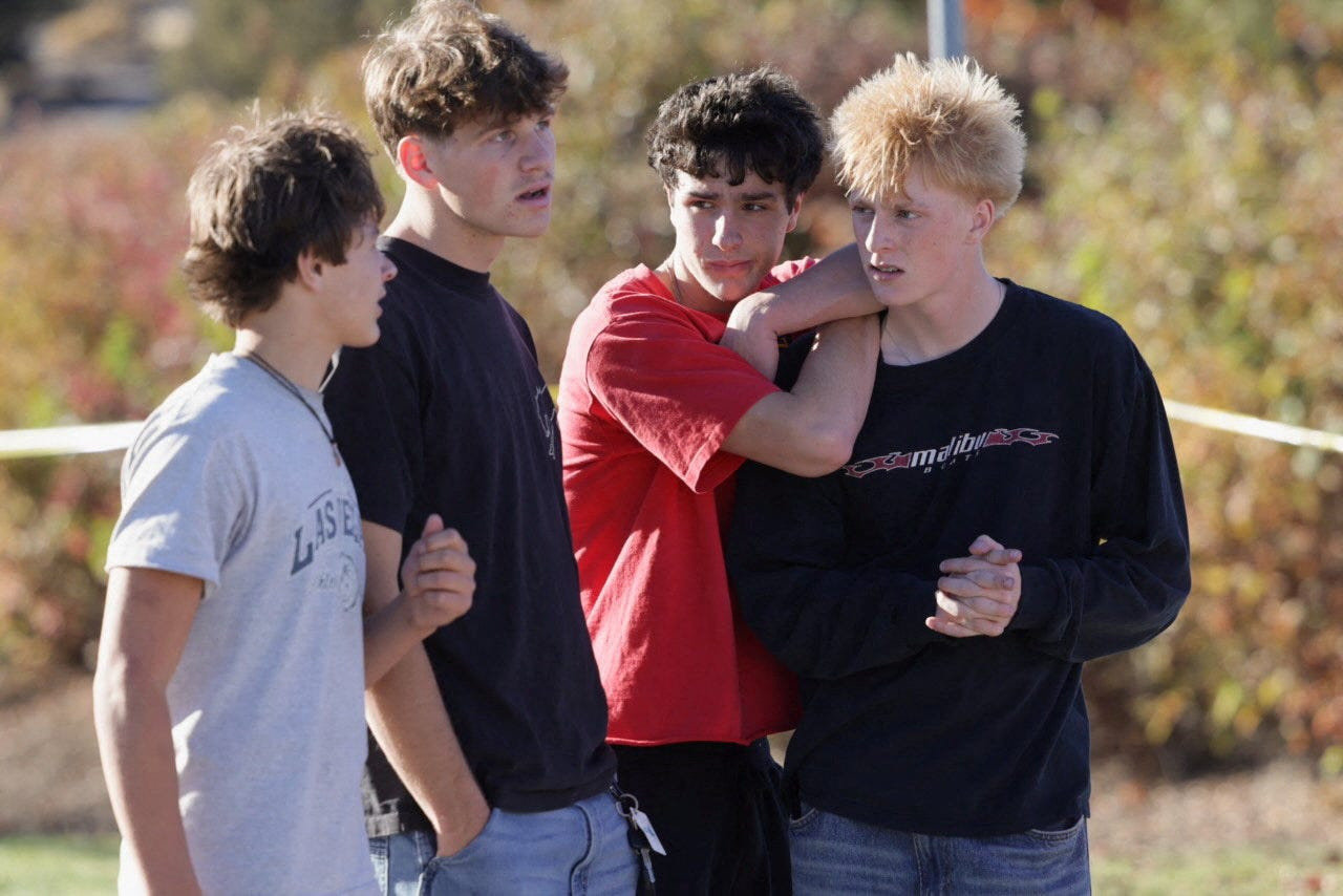 Teen gunman kills three children, teacher at Oregon elementary school
