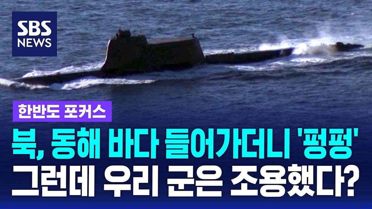 북한 '전술핵공격잠수함' 첫 무장 시험. 군 발표 없었다? / 한반도 포커스 / SBS 나이트라인