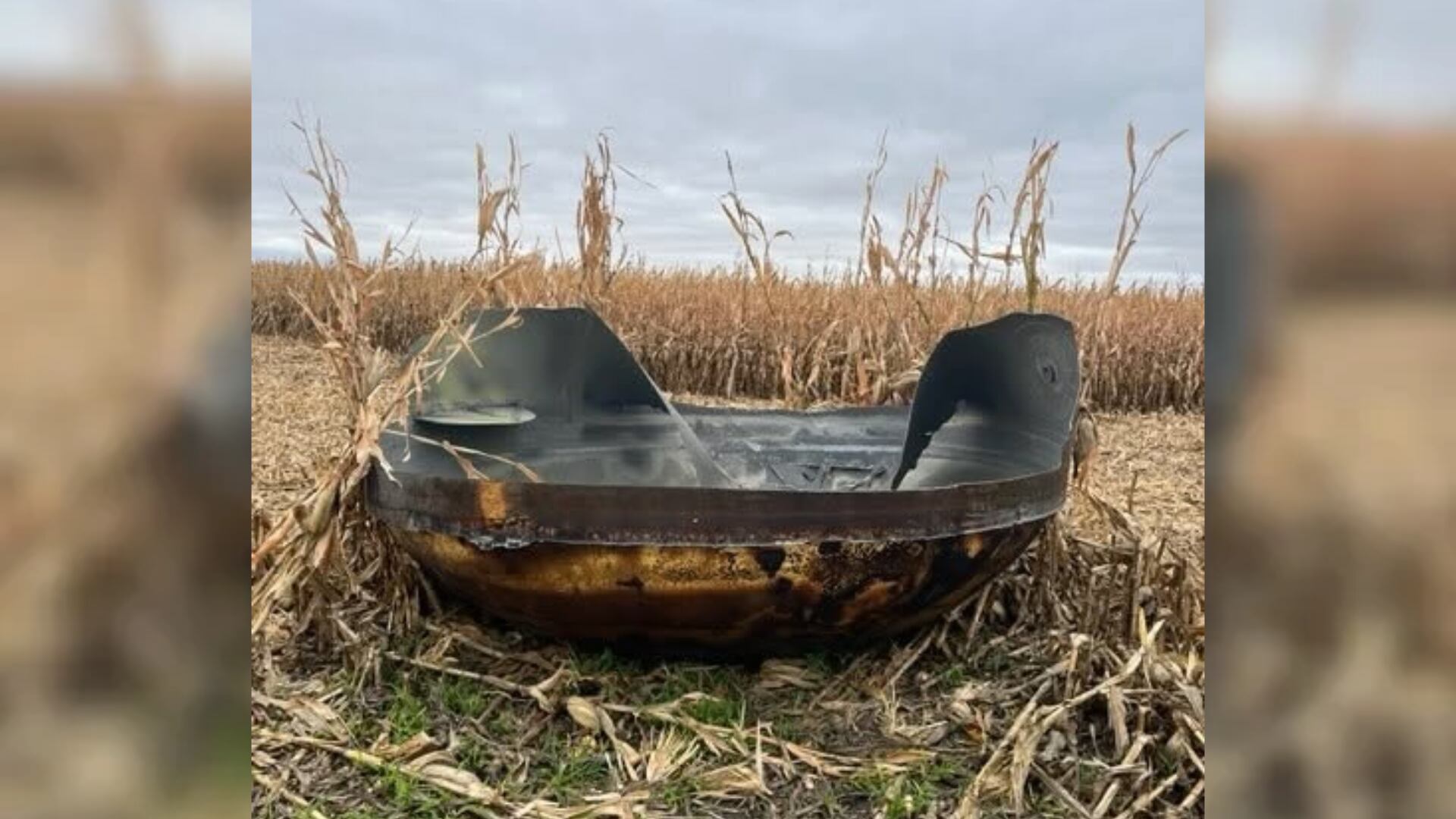 Large metallic object, presumably a space object, found in Stevens ...